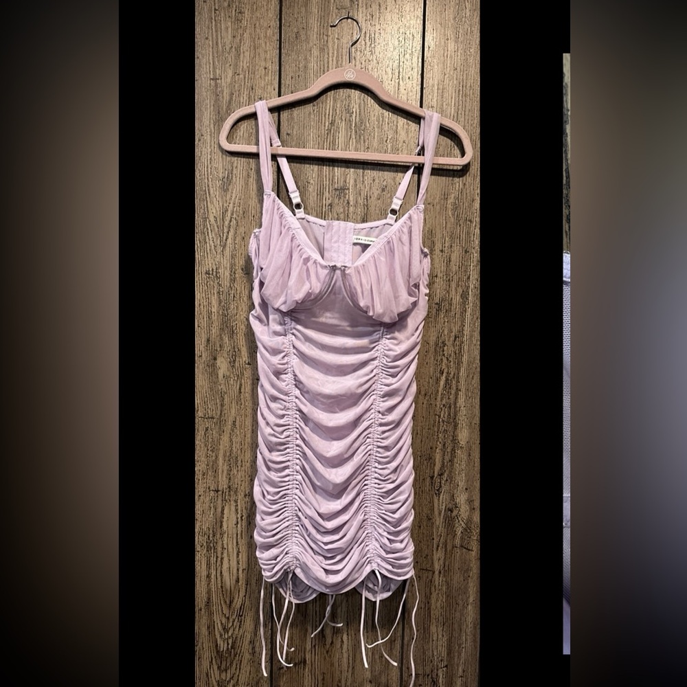 Torrid Lilac Purple Ruched Mesh Chemise